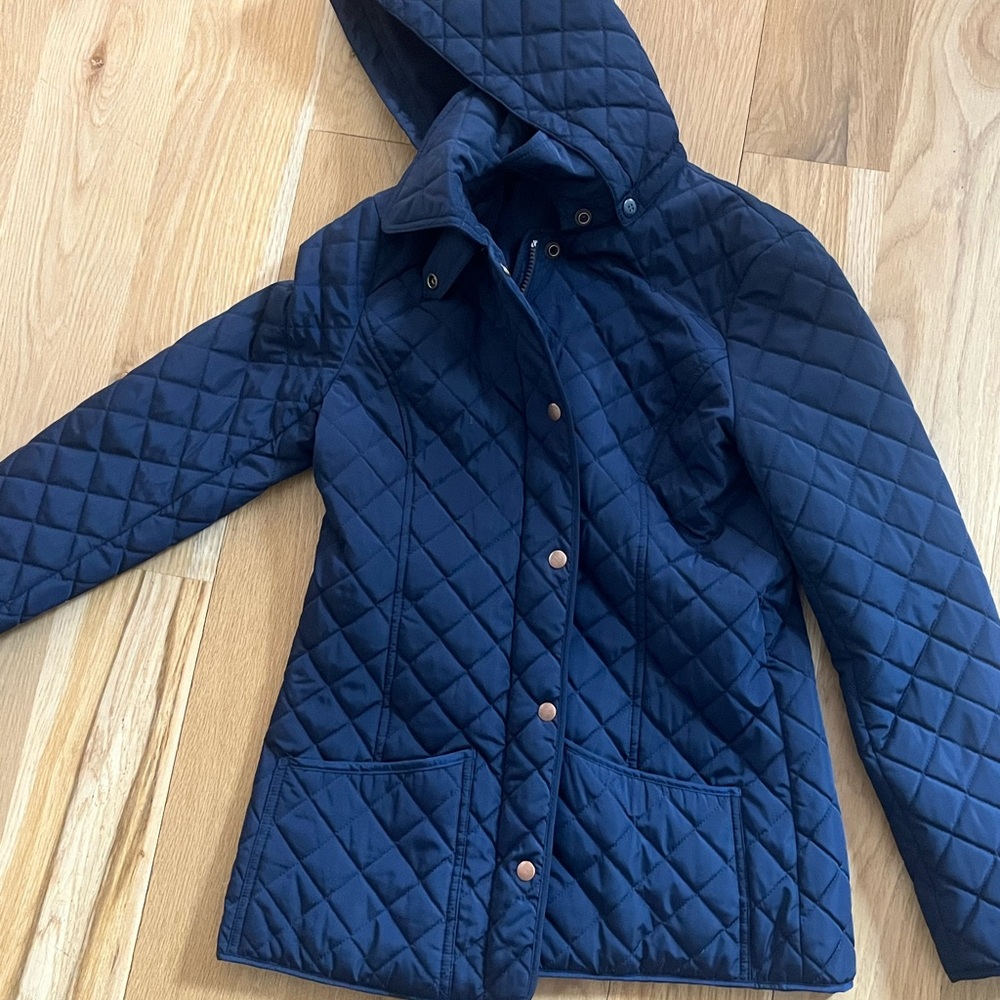 Navy Quilted Women's Jacket